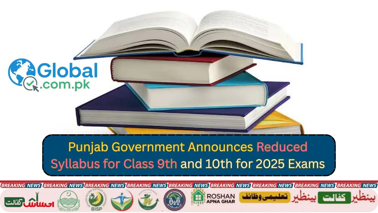 Punjab Reduced Syllabus 2025 for 9th & 10th