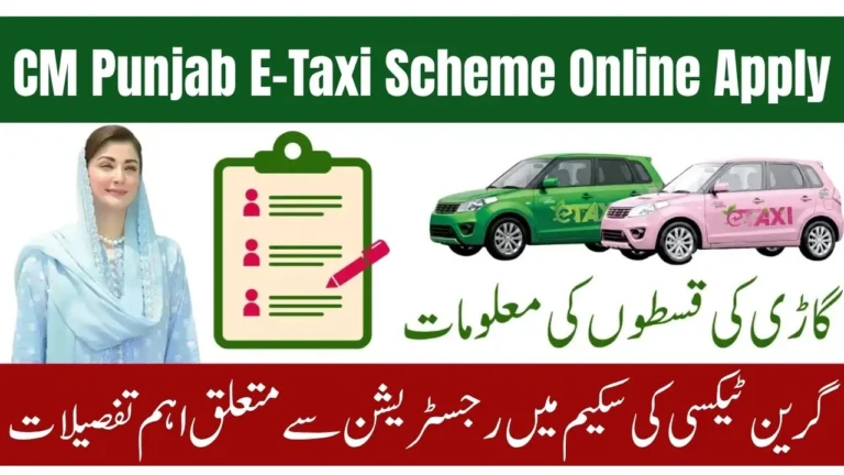 CM Punjab E-Taxi Scheme 2025